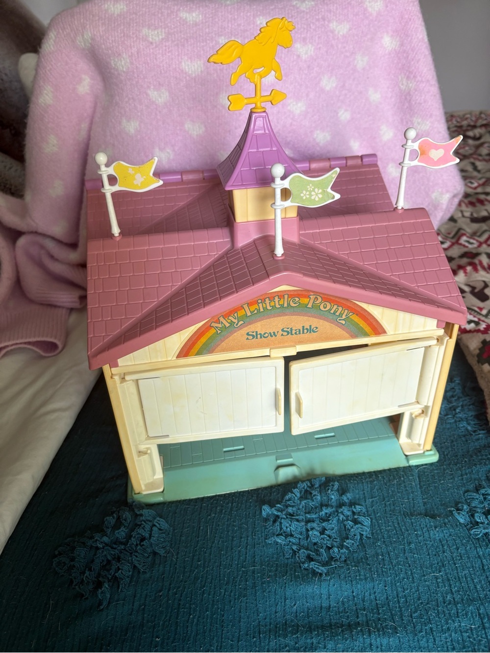 Vintage 1980s My Little Pony Show Stable with Bed